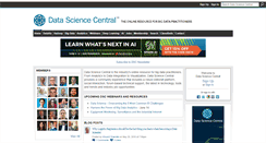 Desktop Screenshot of datasciencecentral.com