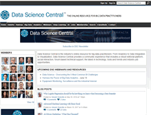 Tablet Screenshot of datasciencecentral.com